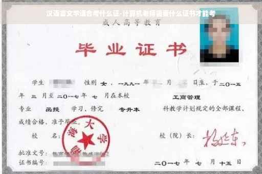 汉语言文学适合考什么证-计算机老师需要什么证书才能考