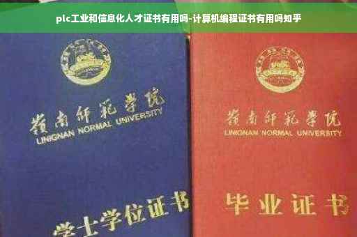 plc工业和信息化人才证书有用吗-计算机编程证书有用吗知乎