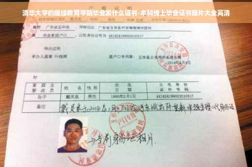 清华大学的继续教育学院毕业发什么证书-本科线上毕业证书图片大全高清