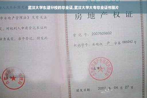 武汉大学东湖分校的毕业证,武汉大学大专毕业证书图片