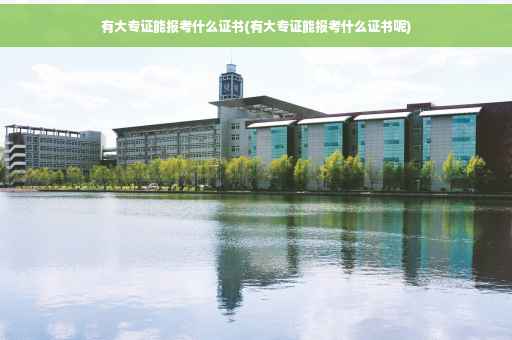 有大专证能报考什么证书(有大专证能报考什么证书呢)