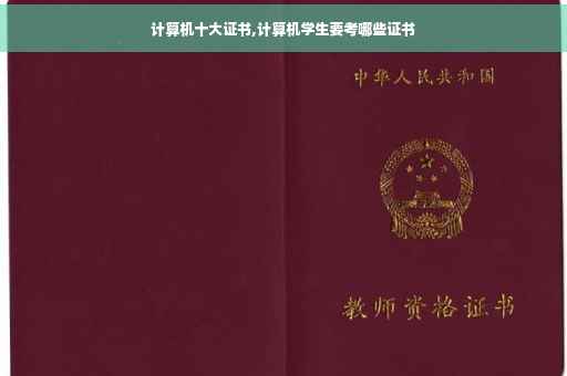 计算机十大证书,计算机学生要考哪些证书