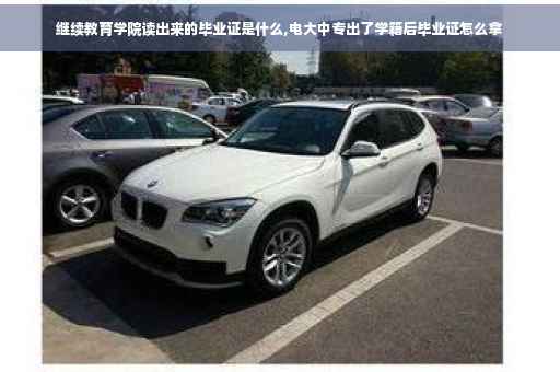 继续教育学院读出来的毕业证是什么,电大中专出了学籍后毕业证怎么拿