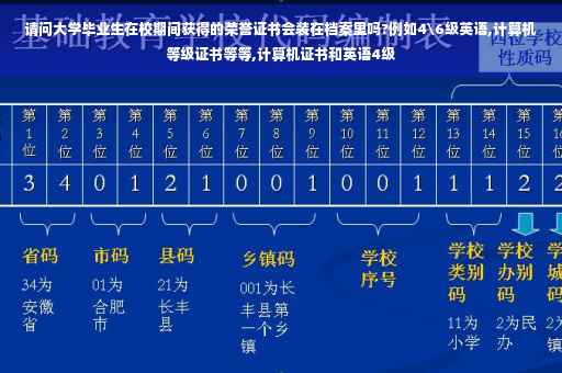 请问大学毕业生在校期间获得的荣誉证书会装在档案里吗?例如4级英语,计算机等级证书等等,计算机证书和英语4级