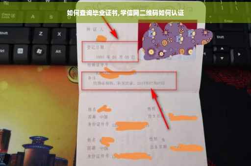 如何查询毕业证书,学信网二维码如何认证