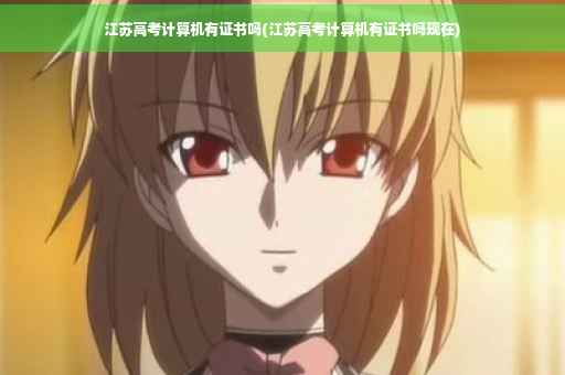 江苏高考计算机有证书吗(江苏高考计算机有证书吗现在)