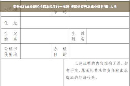 专升本的毕业证和统招本科生的一样吗-统招类专升本毕业证书图片大全