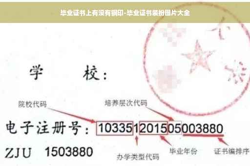 毕业证书上有没有钢印-毕业证书装扮图片大全