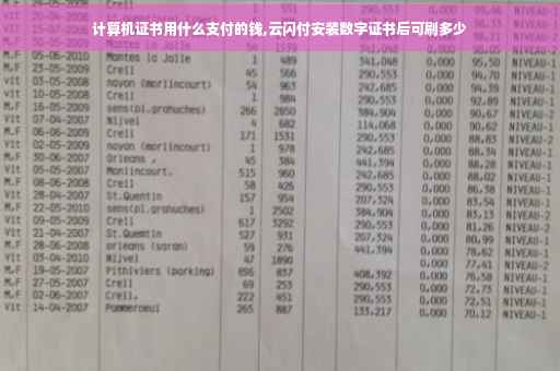 计算机证书用什么支付的钱,云闪付安装数字证书后可刷多少