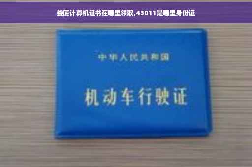 娄底计算机证书在哪里领取,43011是哪里身份证