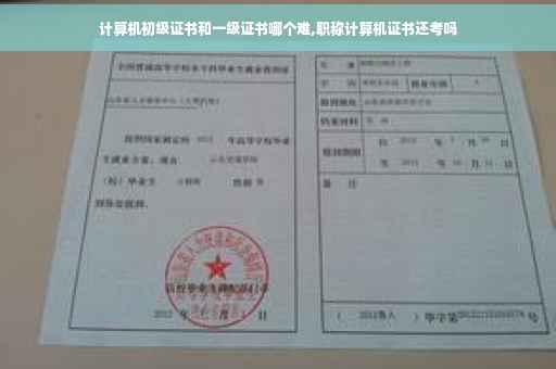 计算机初级证书和一级证书哪个难,职称计算机证书还考吗