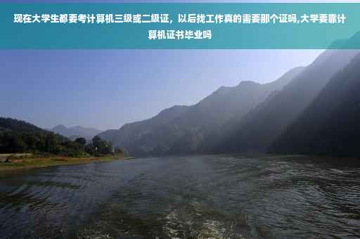 现在大学生都要考计算机三级或二级证，以后找工作真的需要那个证吗,大学要靠计算机证书毕业吗