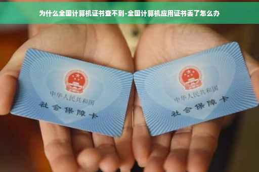 为什么全国计算机证书查不到-全国计算机应用证书丢了怎么办