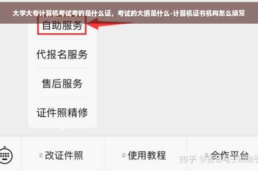 大学大专计算机考试考的是什么证，考试的大纲是什么-计算机证书机构怎么填写