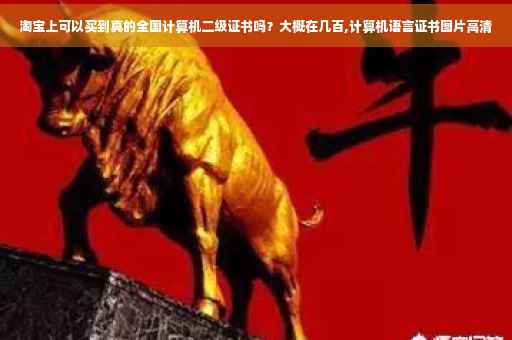 淘宝上可以买到真的全国计算机二级证书吗？大概在几百,计算机语言证书图片高清