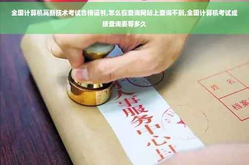 全国计算机高新技术考试合格证书,怎么在查询网站上查询不到,全国计算机考试成绩查询要等多久