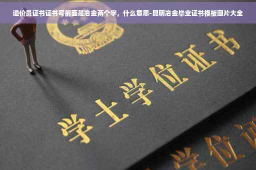 造价员证书证书号前面是冶金两个字，什么意思-昆明冶金毕业证书模板图片大全