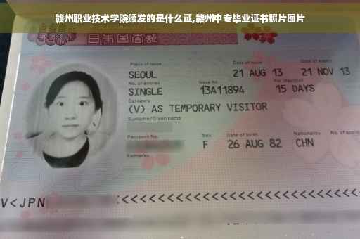 赣州职业技术学院颁发的是什么证,赣州中专毕业证书照片图片