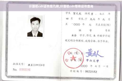 计算机cdt证书是几级,计算机cdt等级证书查询