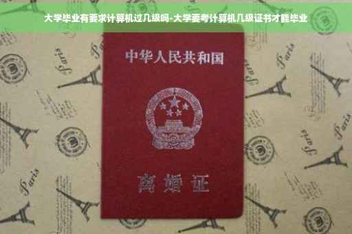 大学毕业有要求计算机过几级吗-大学要考计算机几级证书才能毕业