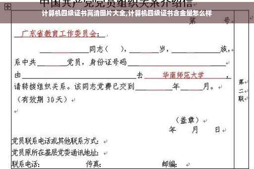 计算机四级证书高清图片大全,计算机四级证书含金量怎么样