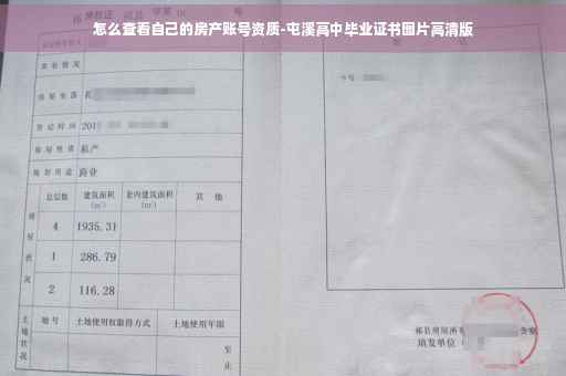 怎么查看自己的房产账号资质-屯溪高中毕业证书图片高清版