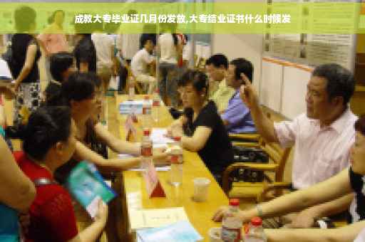 成教大专毕业证几月份发放,大专结业证书什么时候发