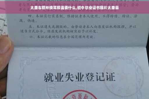 太康车管所换驾照需要什么,初中毕业证书图片太康县