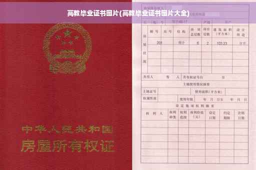 高教毕业证书图片(高教毕业证书图片大全)