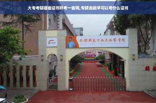 大专考研哪些证书好考一些呢,专硕金融学可以考什么证书