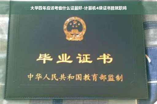 大学四年应该考些什么证最好-计算机4级证书能就职吗