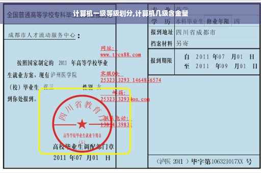 计算机一级等级划分,计算机几级含金量
