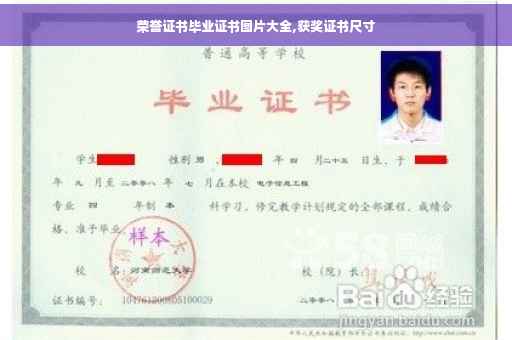 荣誉证书毕业证书图片大全,获奖证书尺寸