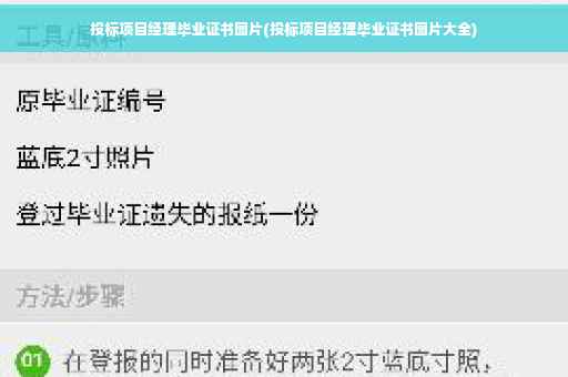 投标项目经理毕业证书图片(投标项目经理毕业证书图片大全)