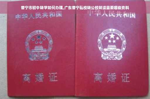 普宁市初中转学如何办理,广东普宁私校转公校就读需要哪些资料