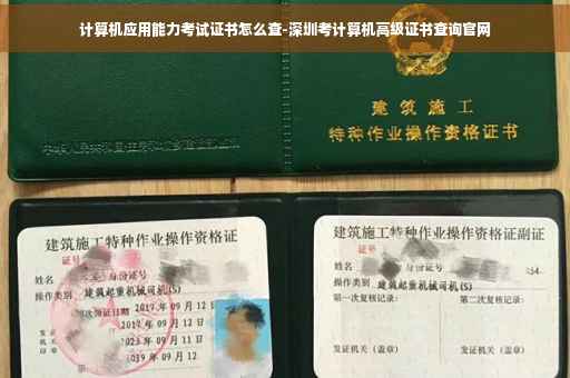 计算机应用能力考试证书怎么查-深圳考计算机高级证书查询官网