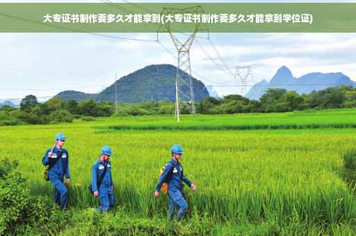 大专证书制作要多久才能拿到(大专证书制作要多久才能拿到学位证)