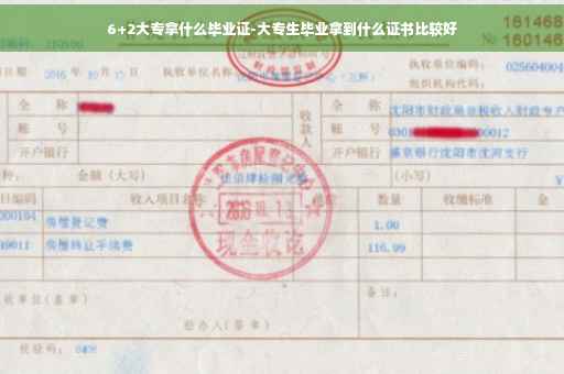 6+2大专拿什么毕业证-大专生毕业拿到什么证书比较好