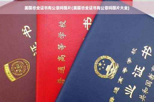美国毕业证书有公章吗图片(美国毕业证书有公章吗图片大全)