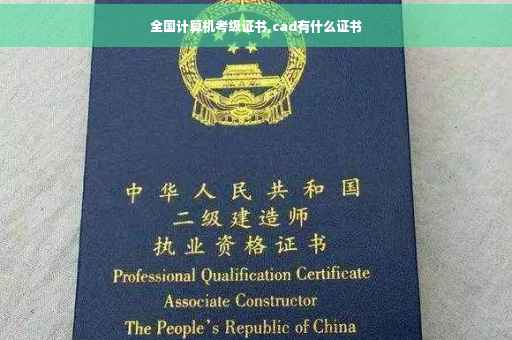 全国计算机考级证书,cad有什么证书