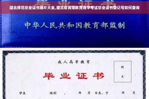 湖北师范毕业证书图片大全,湖北省高等教育自学考试毕业证书登记号如何查询