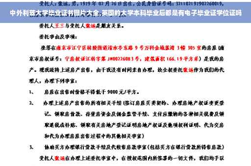 中外利兹大学毕业证书图片大全,英国的大学本科毕业后都是有电子毕业证学位证吗
