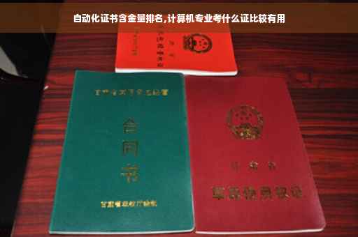 自动化证书含金量排名,计算机专业考什么证比较有用