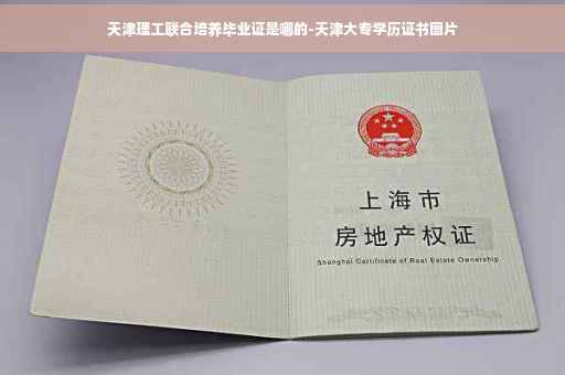 天津理工联合培养毕业证是哪的-天津大专学历证书图片