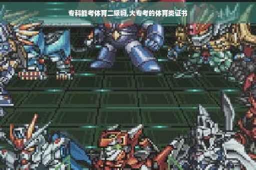 专科能考体育二级吗,大专考的体育类证书