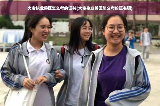 大专执业兽医怎么考的证书(大专执业兽医怎么考的证书呢)