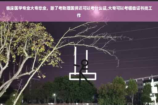 临床医学专业大专毕业，除了考助理医师还可以考什么证,大专可以考哪些证书找工作