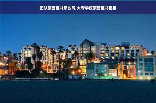团队荣誉证书怎么写,大专学校荣誉证书模板