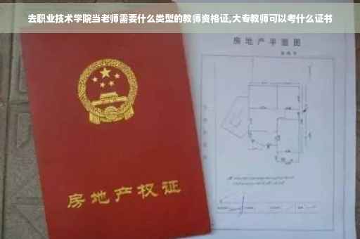 去职业技术学院当老师需要什么类型的教师资格证,大专教师可以考什么证书