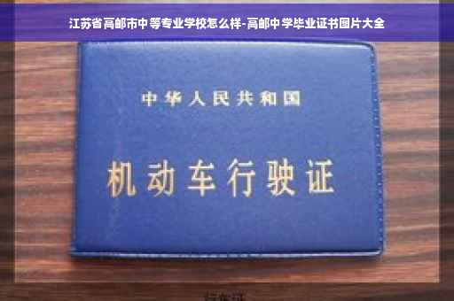 江苏省高邮市中等专业学校怎么样-高邮中学毕业证书图片大全